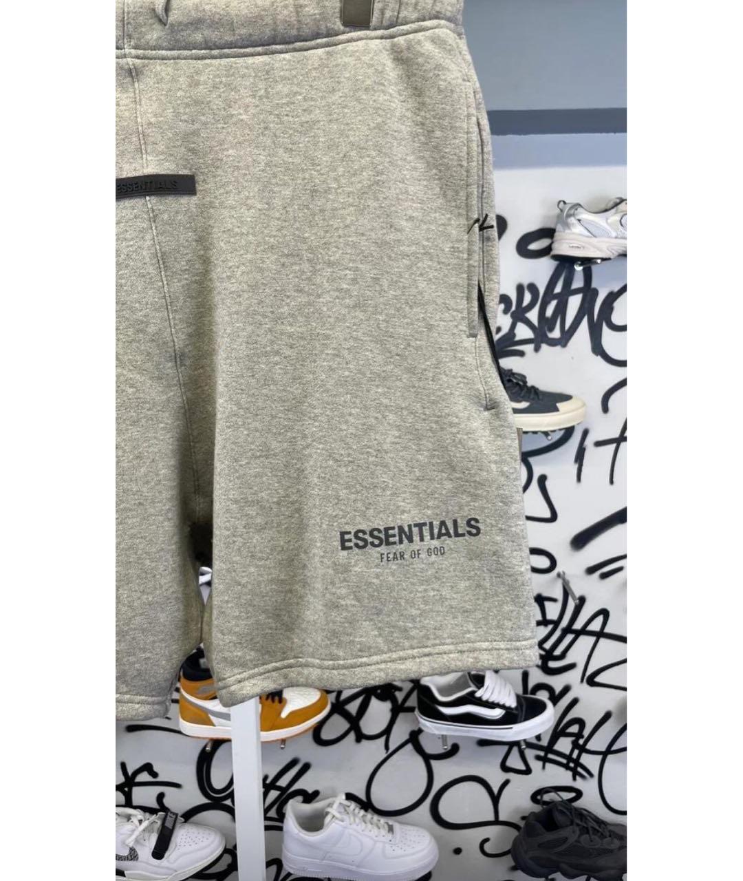 FEAR OF GOD ESSENTIALS Серые хлопковые шорты, фото 4
