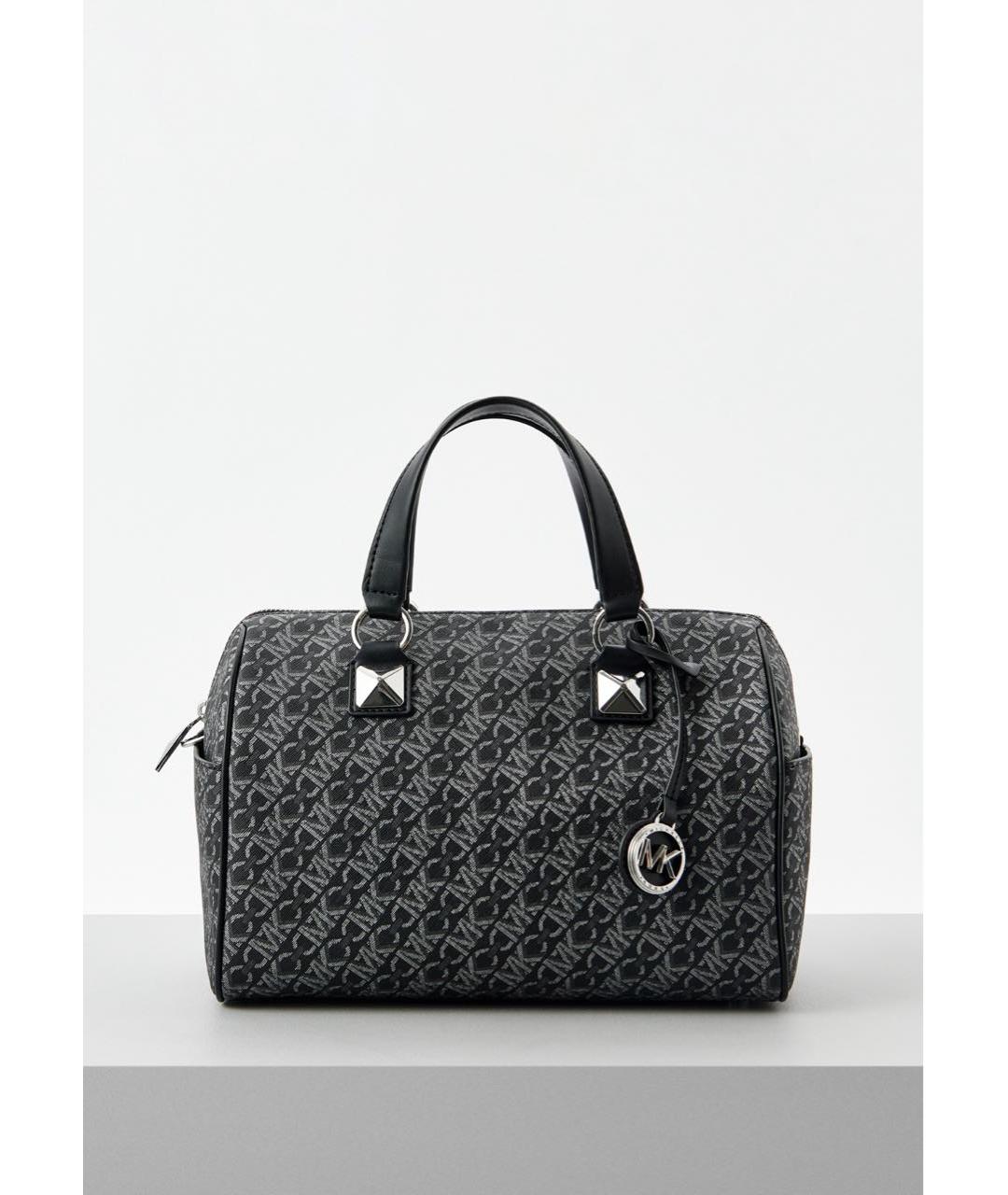 MICHAEL KORS Черная сумка с короткими ручками из искусственной кожи, фото 7