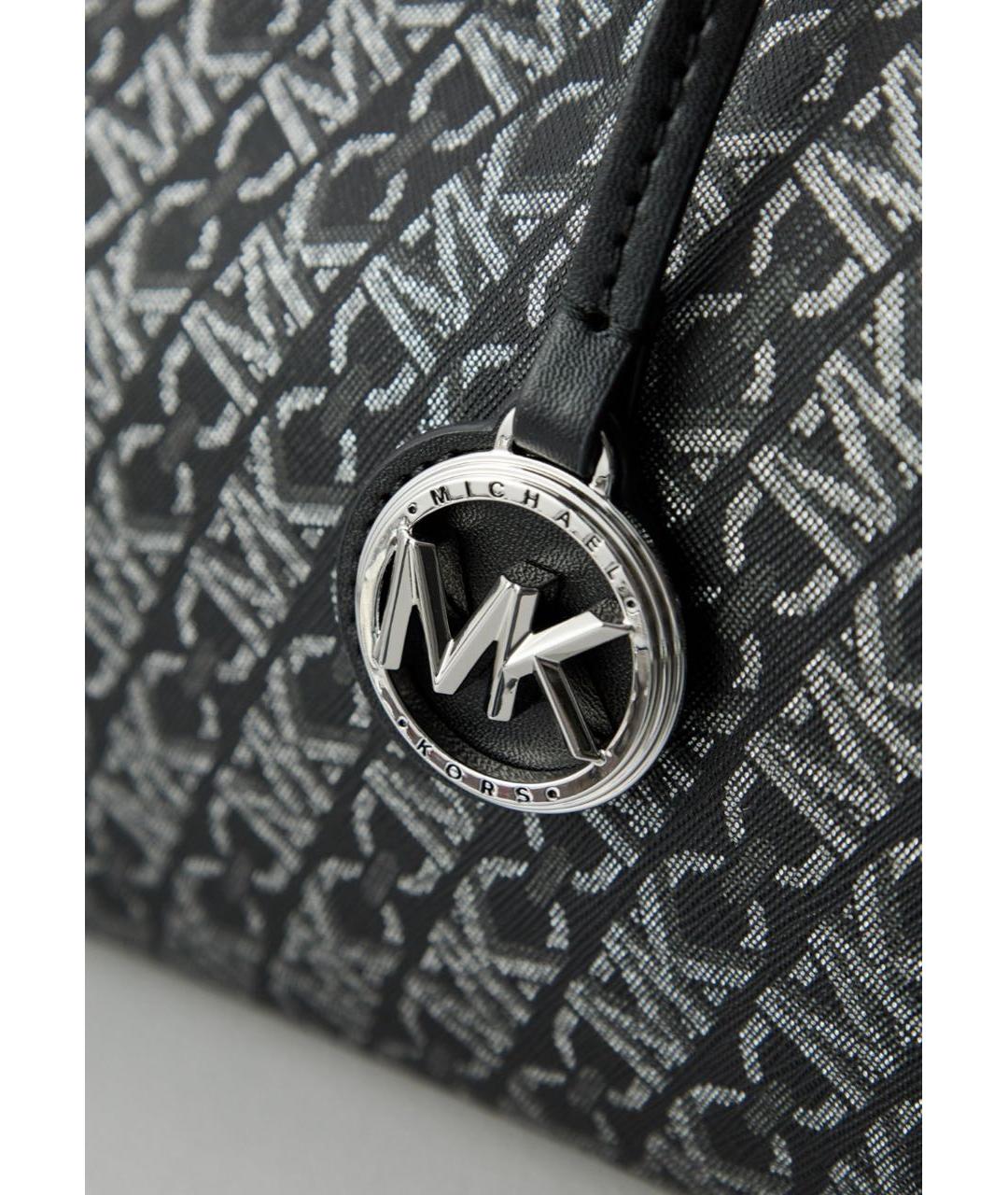 MICHAEL KORS Черная сумка с короткими ручками из искусственной кожи, фото 5