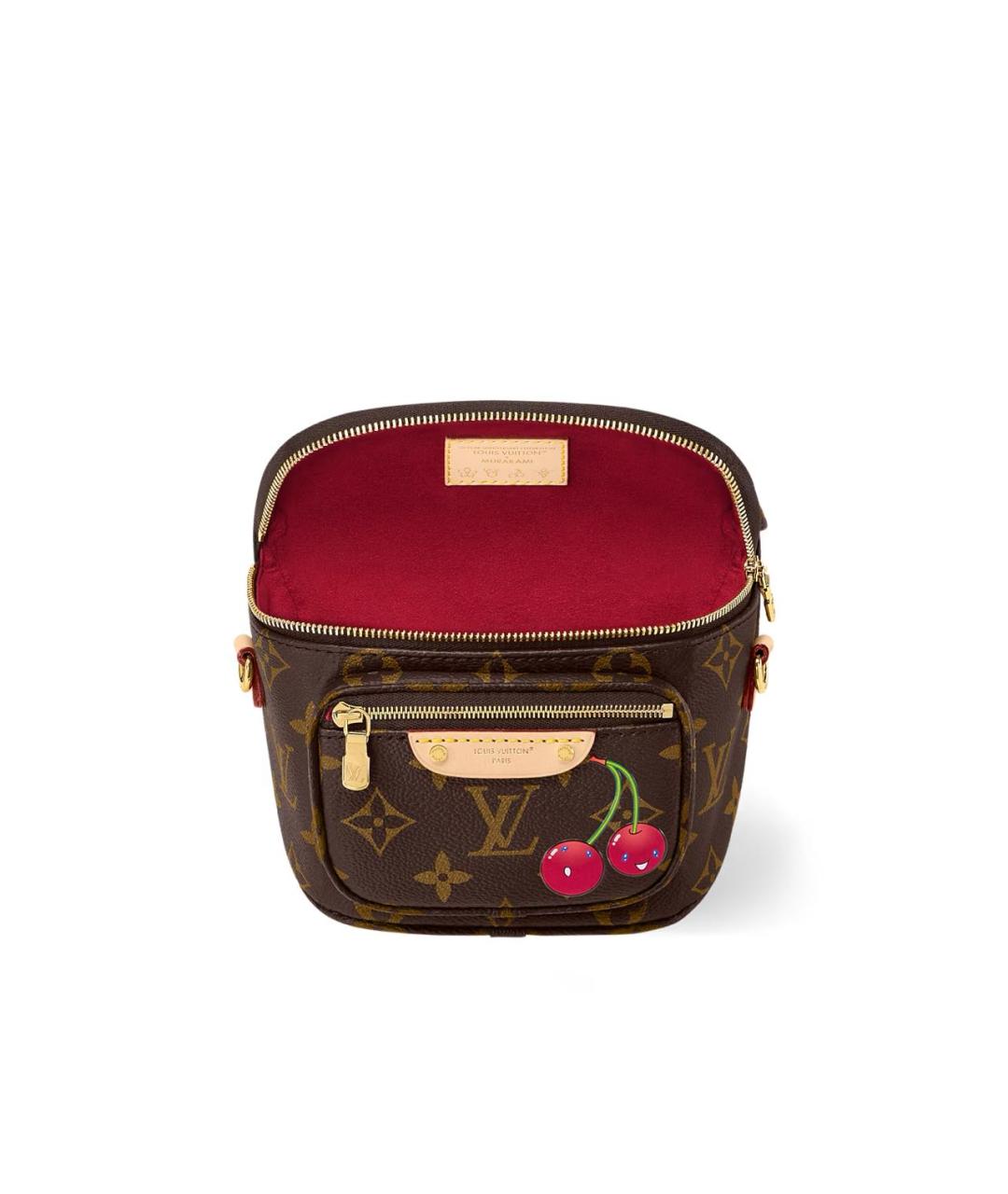 LOUIS VUITTON Коричневая кожаная поясная сумка, фото 4