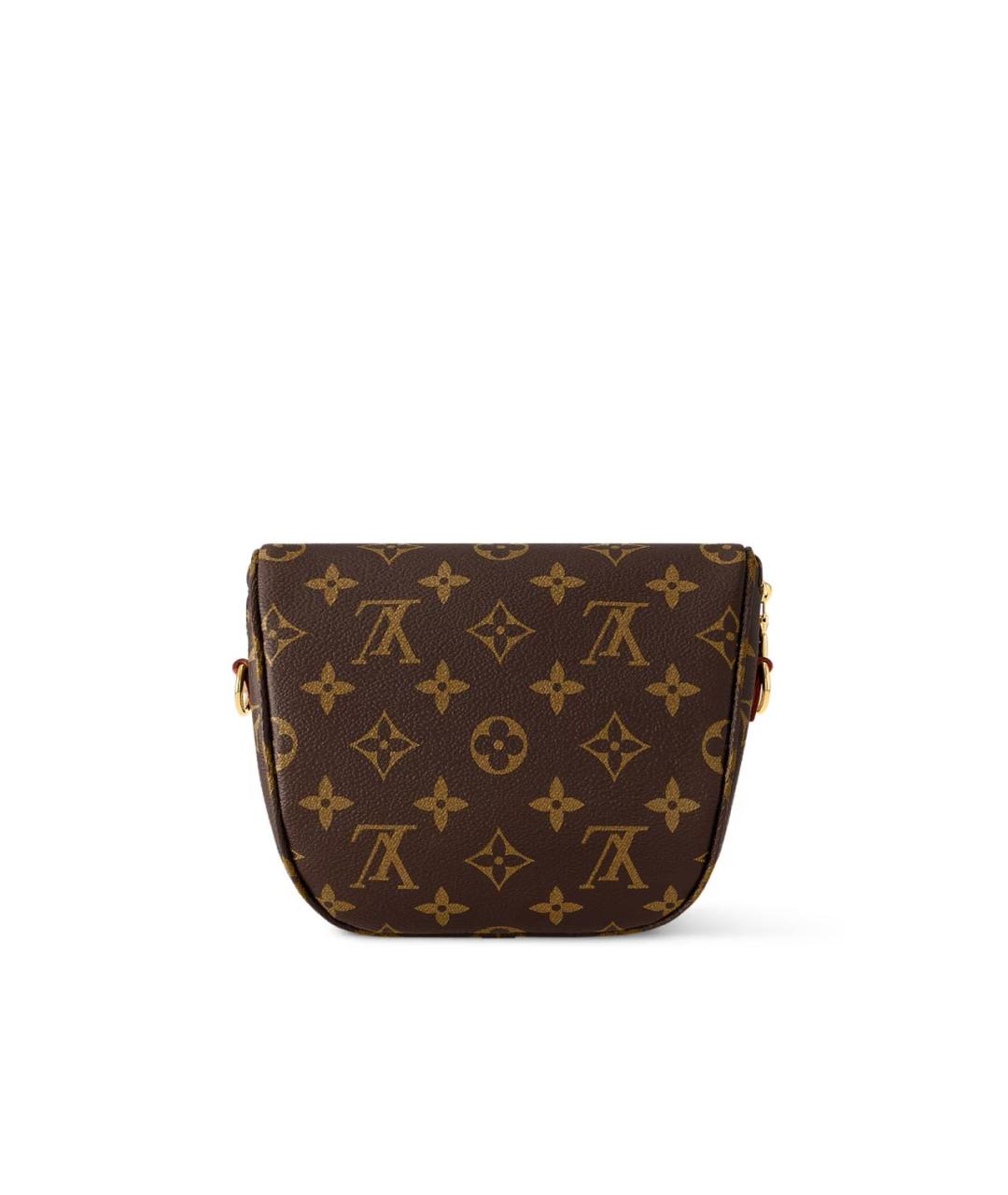 LOUIS VUITTON Коричневая кожаная поясная сумка, фото 3
