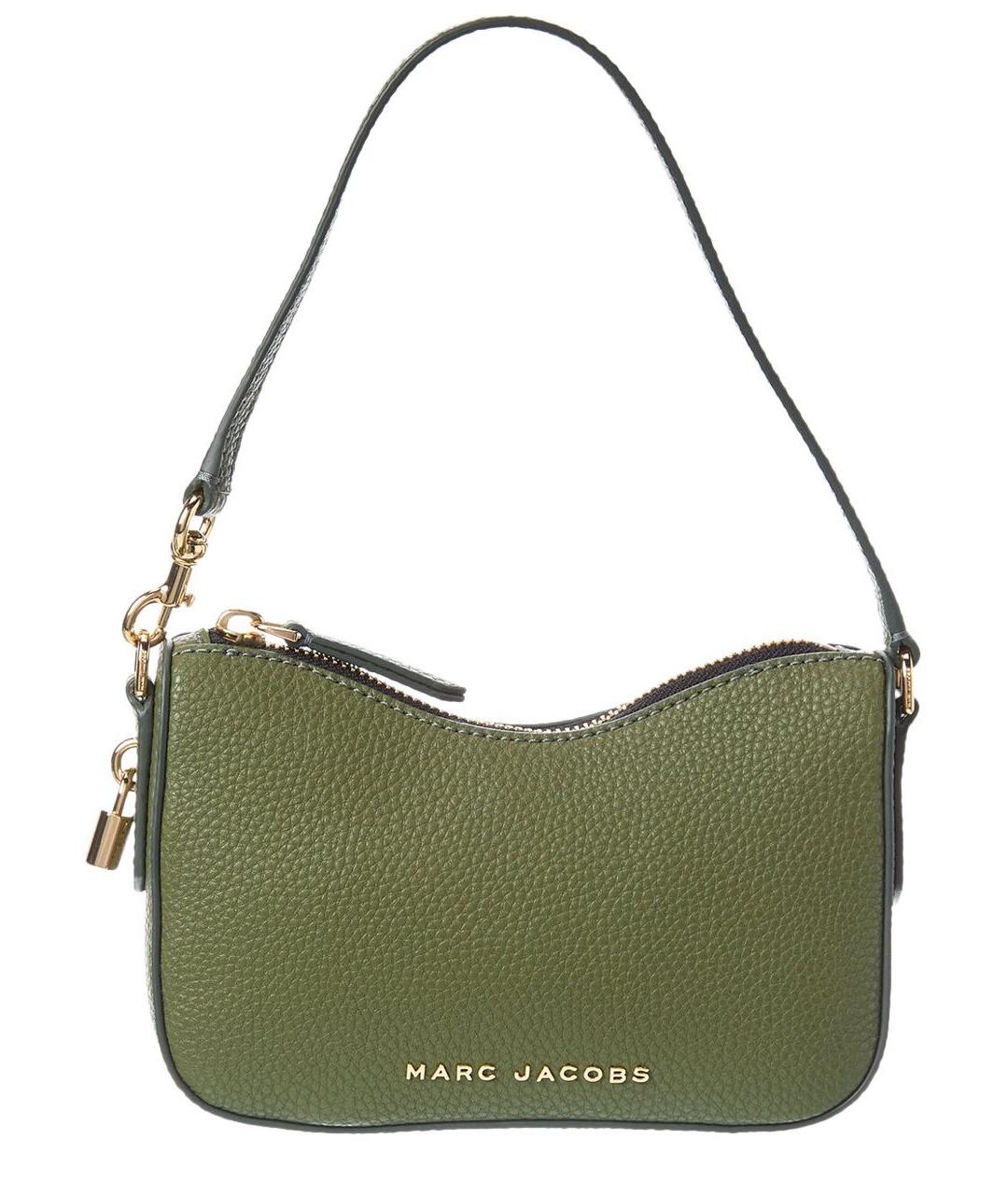 MARC JACOBS Хаки кожаная сумка через плечо, фото 1