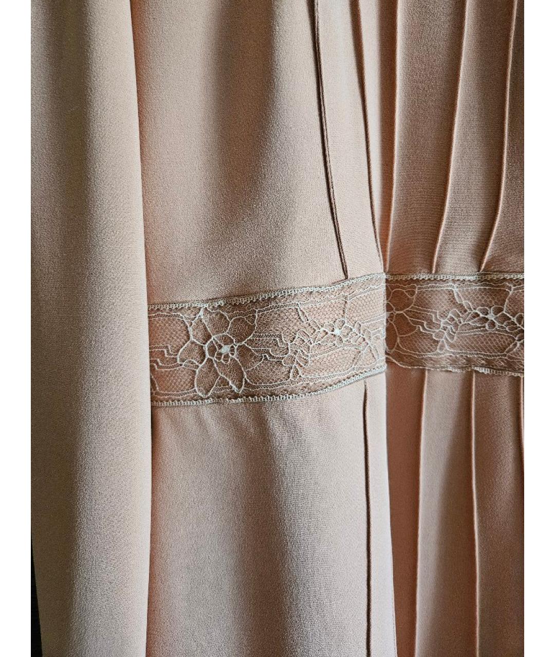 ELISABETTA FRANCHI Розовое вискозное повседневное платье, фото 4