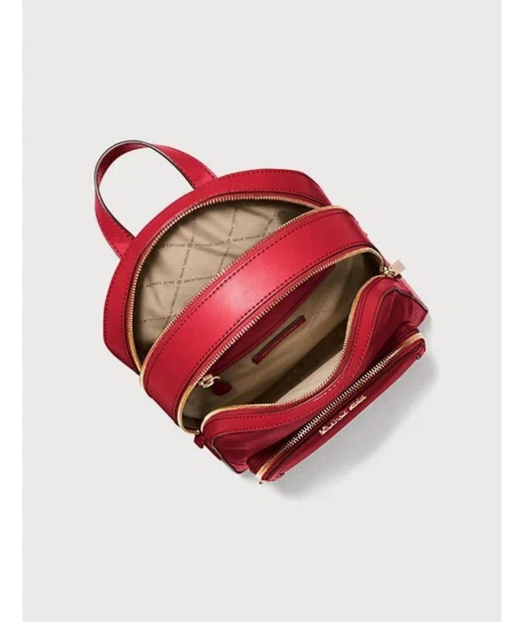 MICHAEL KORS Красный кожаный рюкзак, фото 4