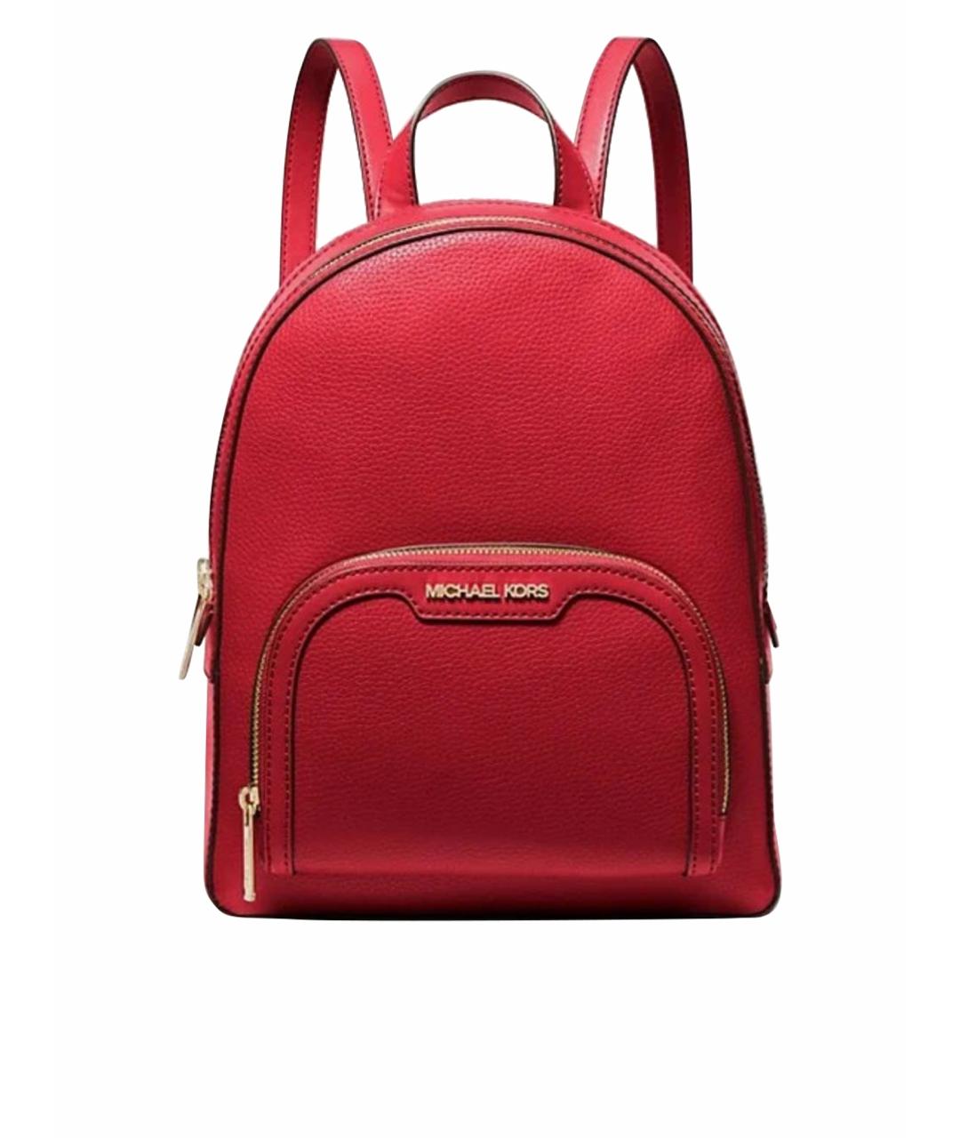 MICHAEL KORS Красный кожаный рюкзак, фото 1