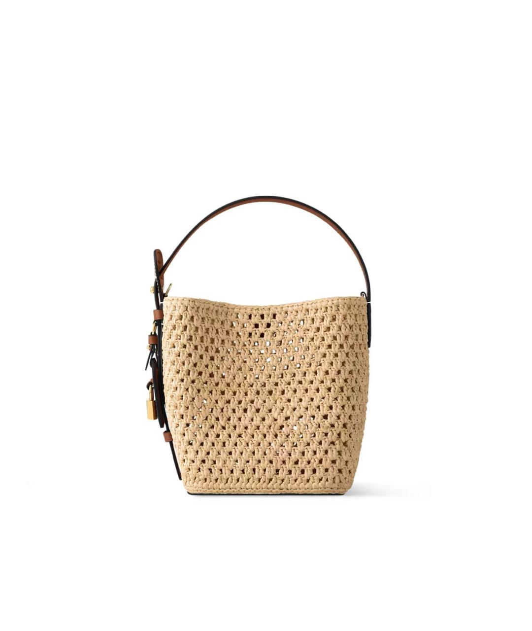 LOUIS VUITTON Бежевая пелетеная пляжная сумка, фото 1