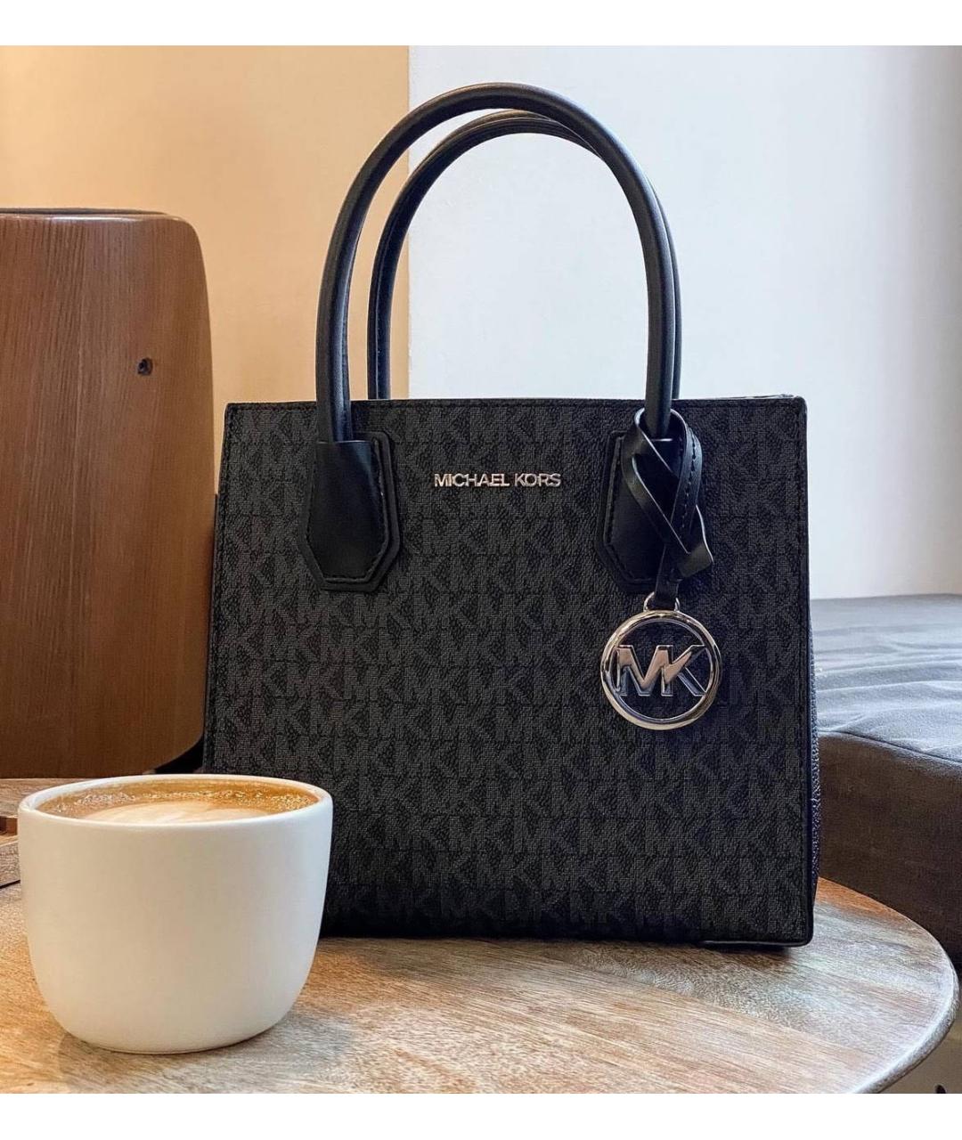 MICHAEL KORS Черная сумка через плечо из искусственной кожи, фото 2