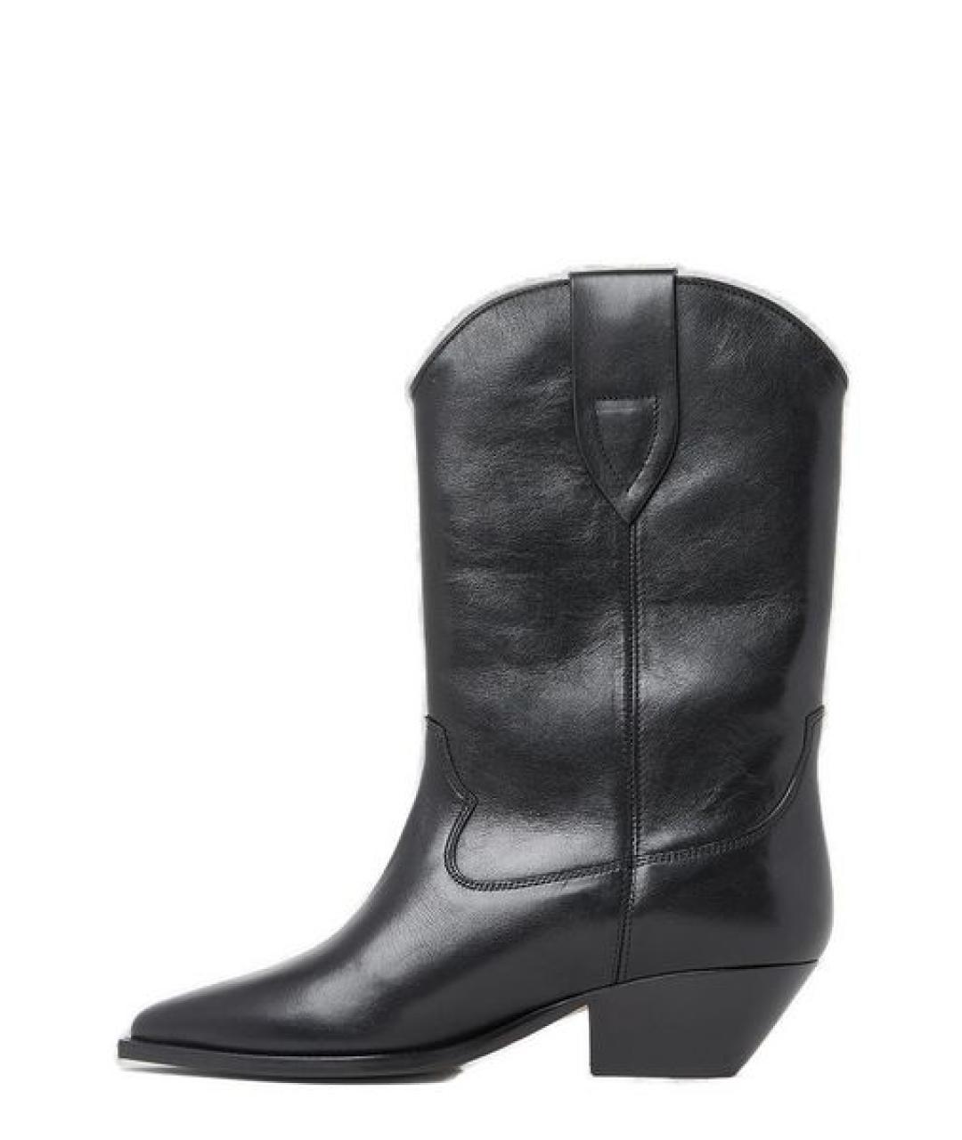 ISABEL MARANT Черные кожаные ботинки, фото 2