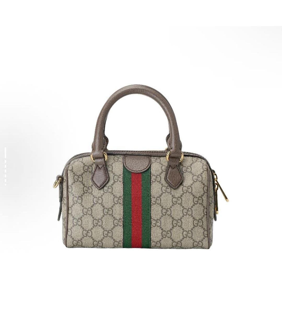 GUCCI Коричневая сумка с короткими ручками, фото 2
