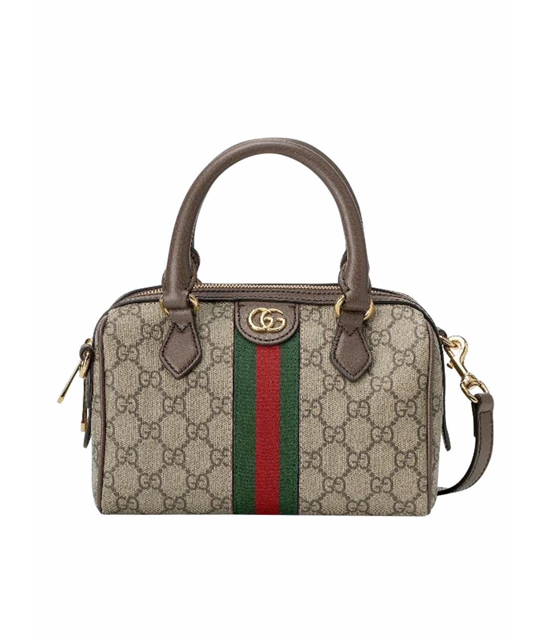 GUCCI Коричневая сумка с короткими ручками, фото 1