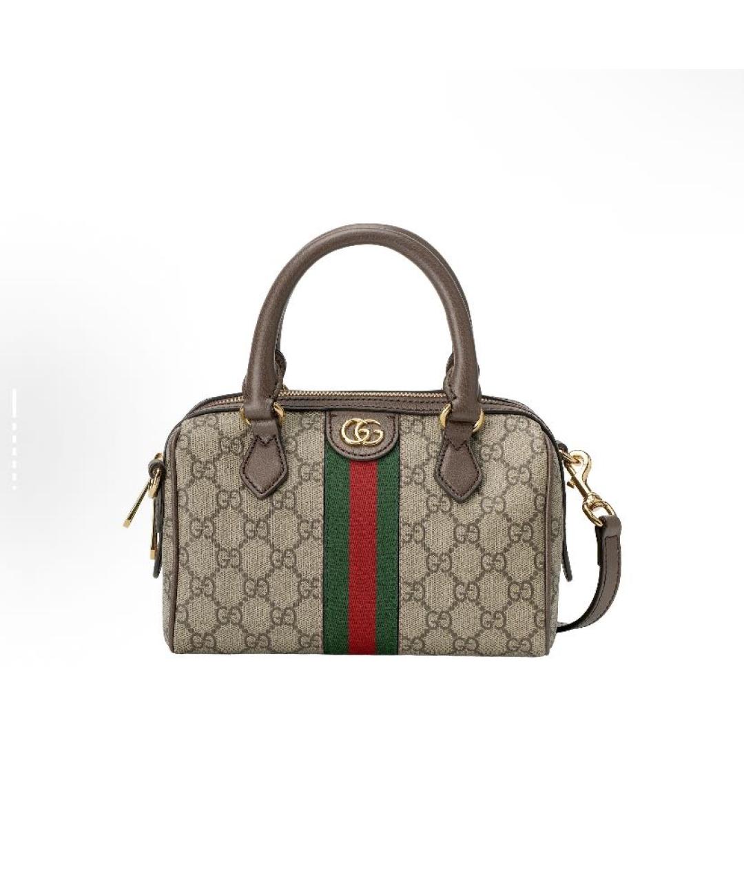 GUCCI Коричневая сумка с короткими ручками, фото 5