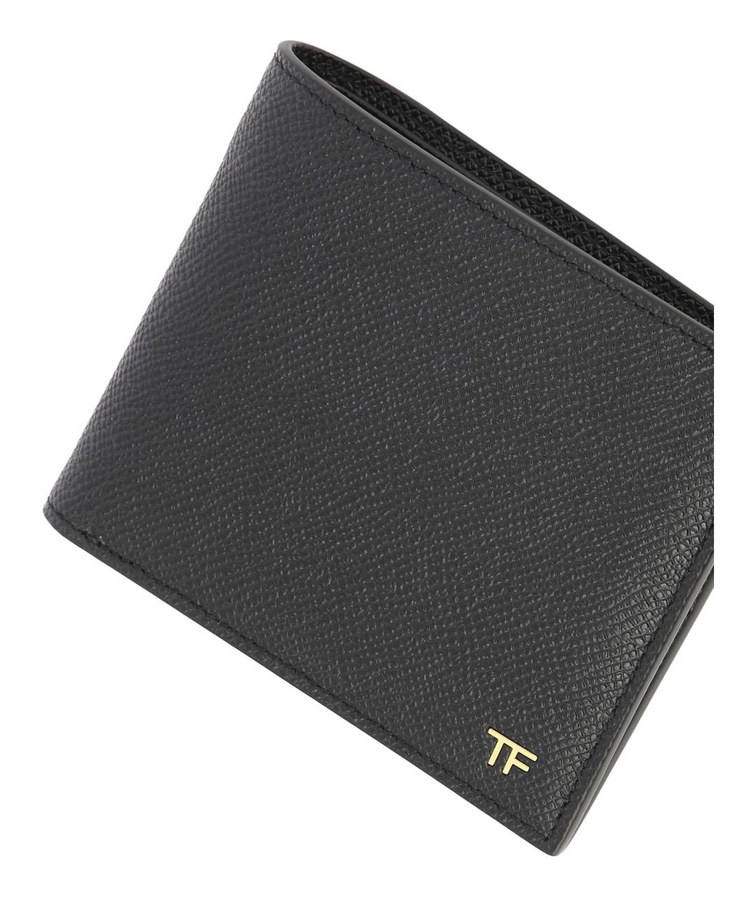 TOM FORD Черный кожаный кошелек, фото 4