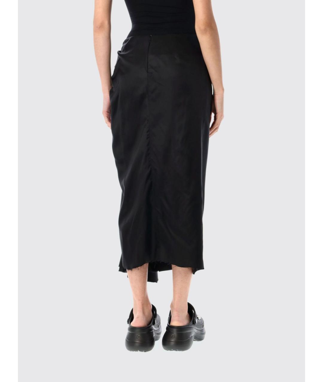 BALENCIAGA Черная юбка миди, фото 3