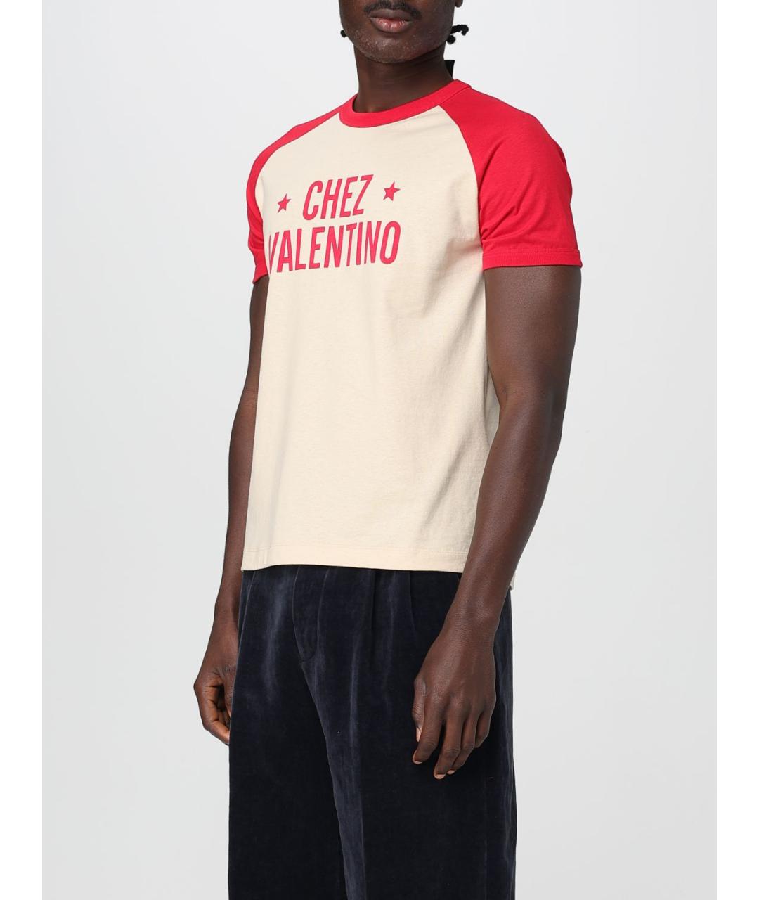 VALENTINO Мульти хлопковая футболка, фото 5