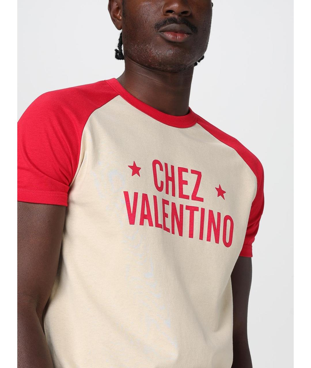 VALENTINO Мульти хлопковая футболка, фото 6