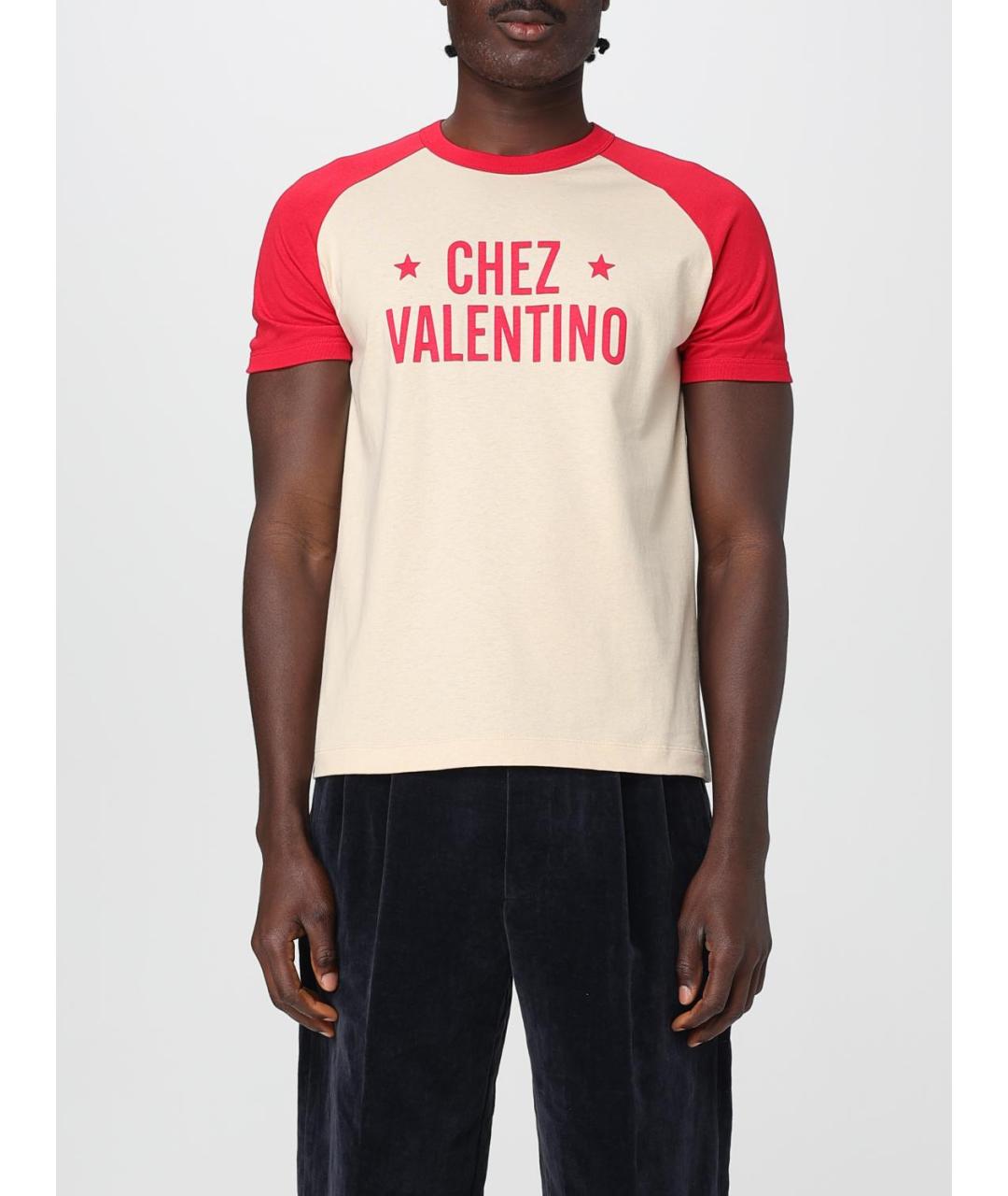 VALENTINO Мульти хлопковая футболка, фото 2