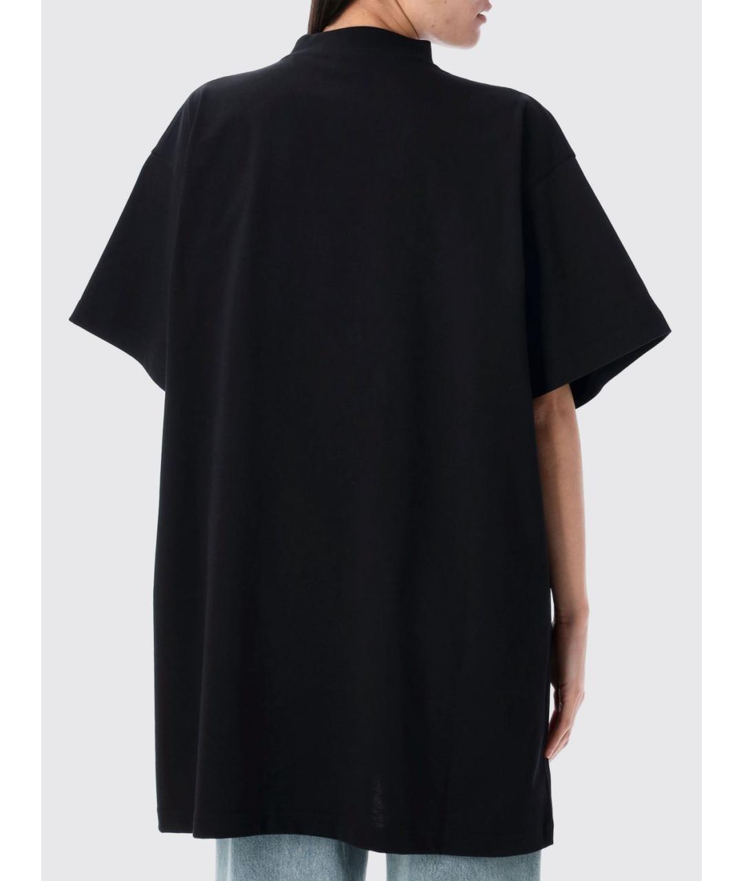 BALENCIAGA Черная футболка, фото 3