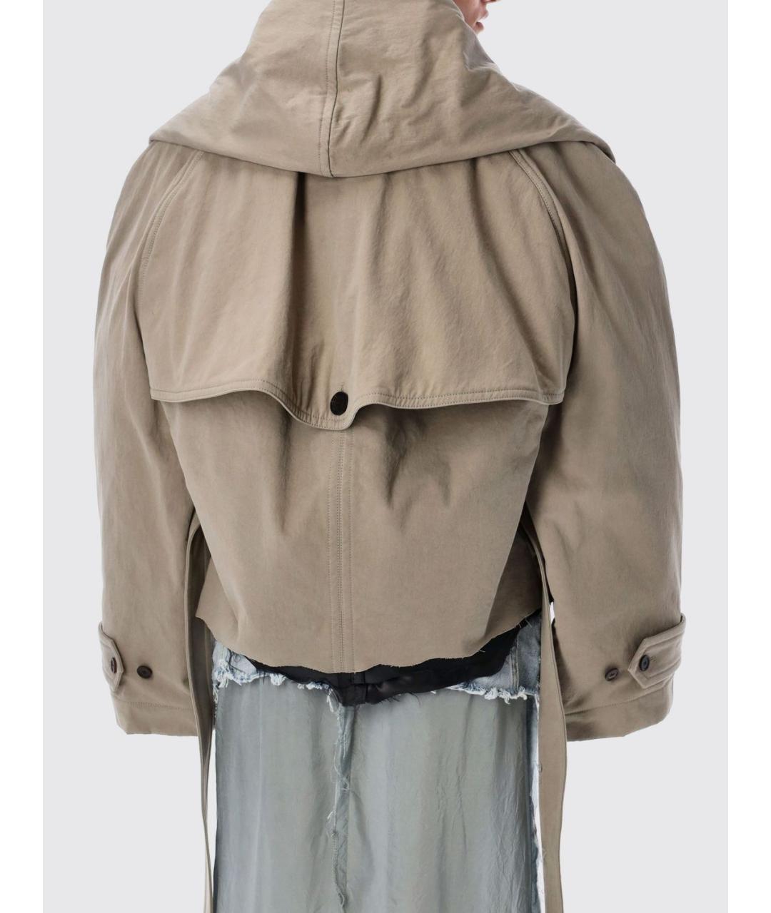 BALENCIAGA Бежевая хлопковая куртка, фото 2