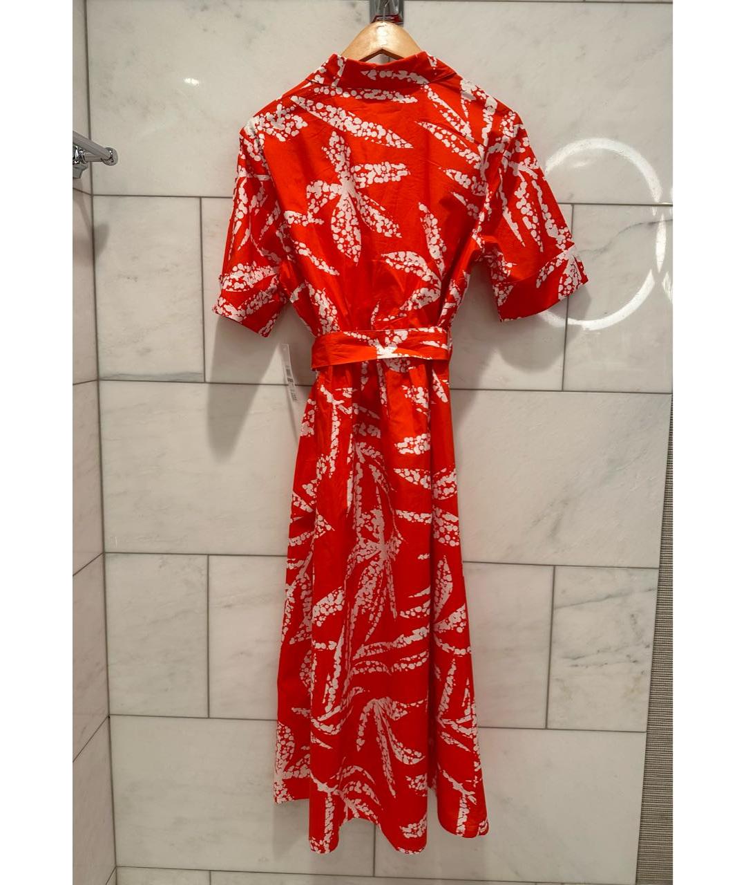 DKNY Коралловое хлопковое повседневное платье, фото 2