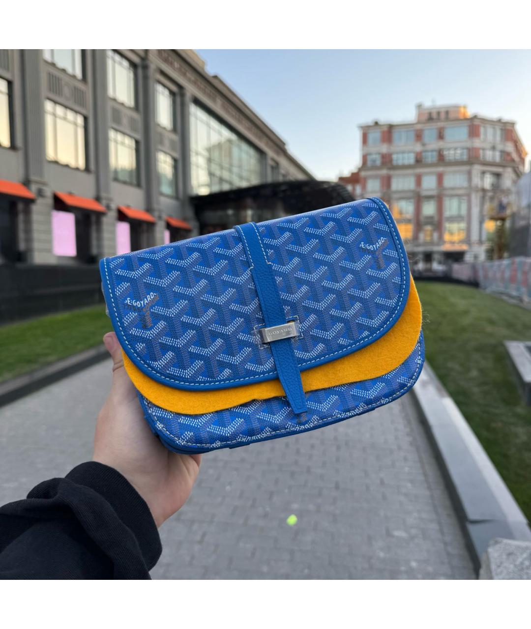 GOYARD Синяя сумка на плечо, фото 6