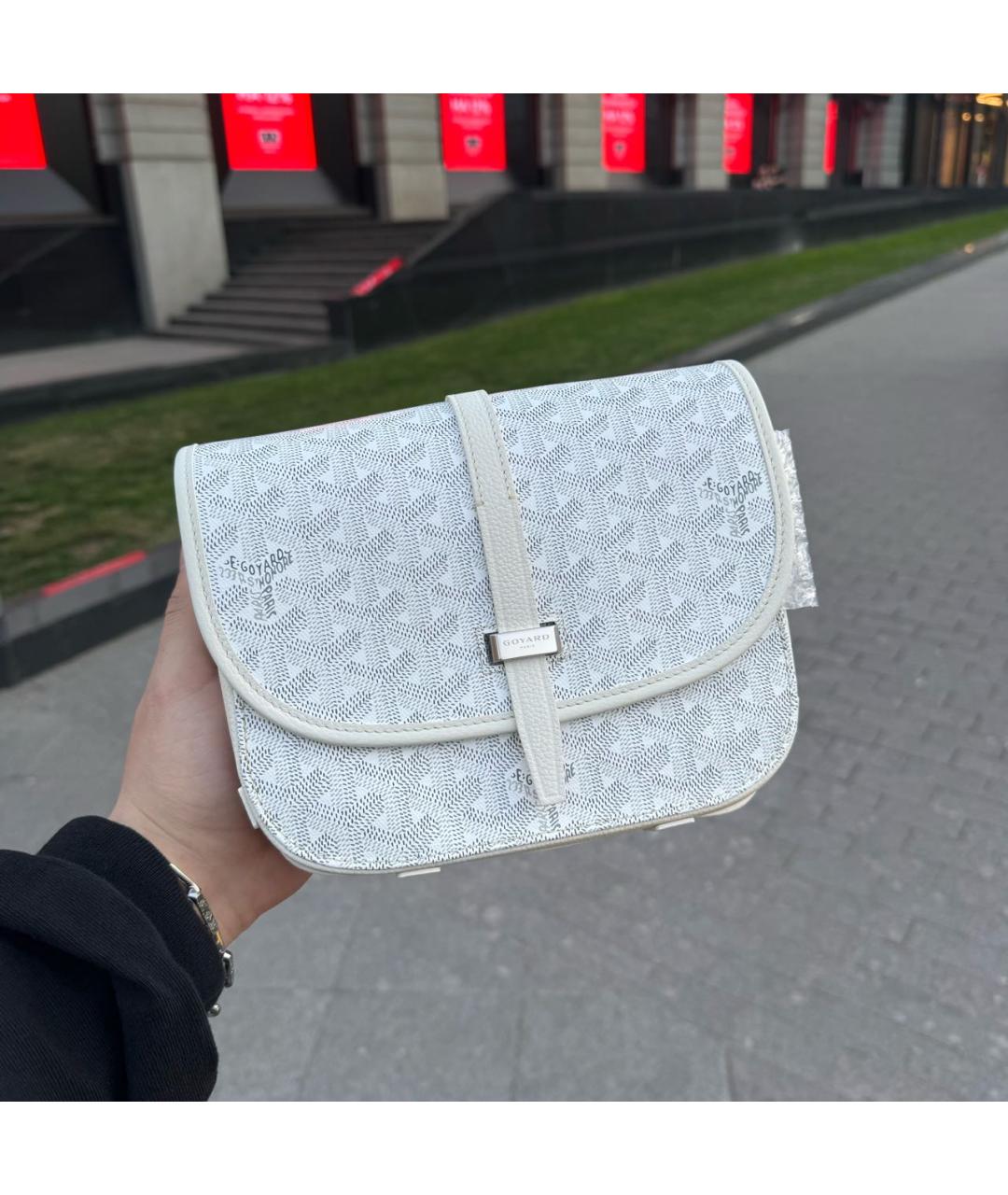 GOYARD Белая сумка на плечо, фото 6