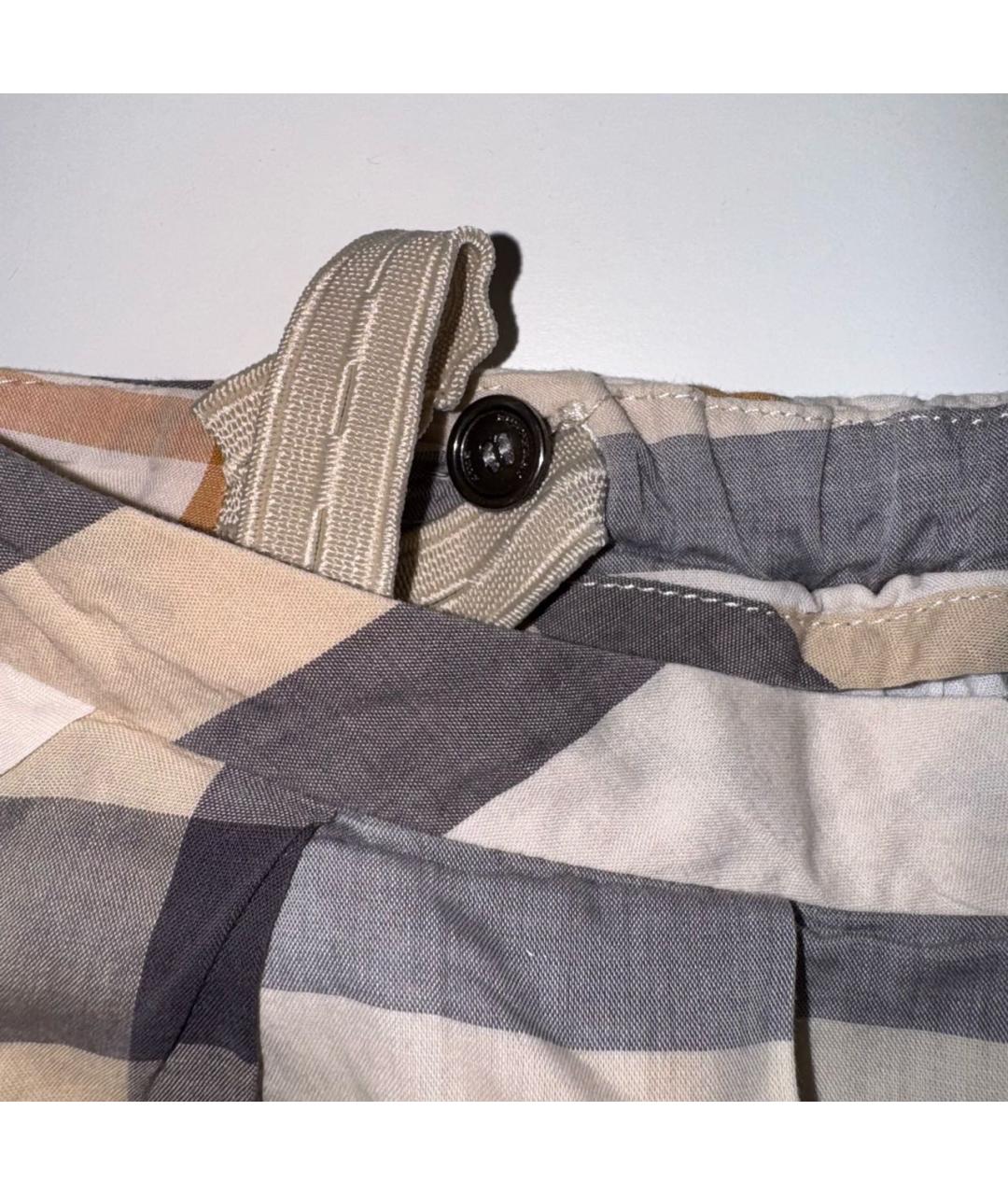 BURBERRY Бежевая хлопковая юбка, фото 4