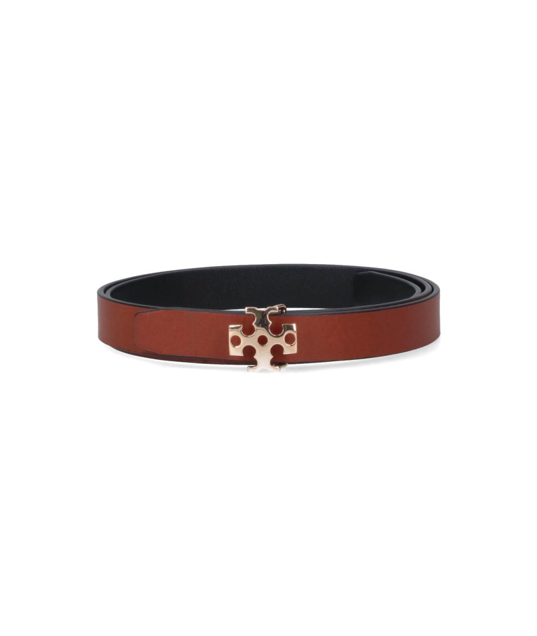TORY BURCH Черный кожаный ремень, фото 2