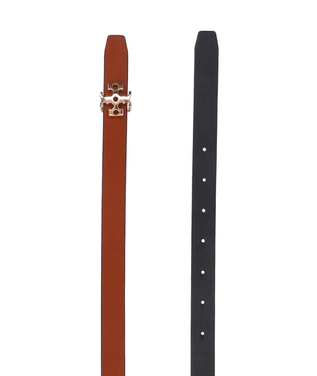 TORY BURCH Черный кожаный ремень, фото 3