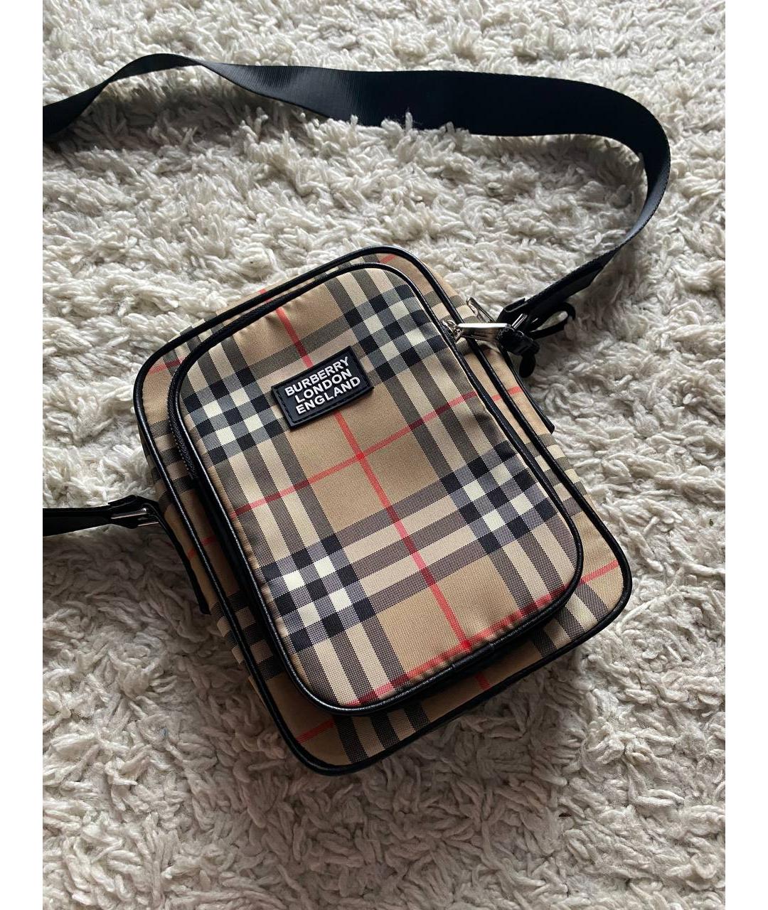 BURBERRY Бежевая сумка на плечо, фото 5