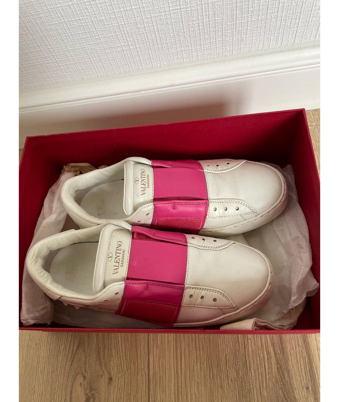 VALENTINO Белые кожаные кеды, фото 7