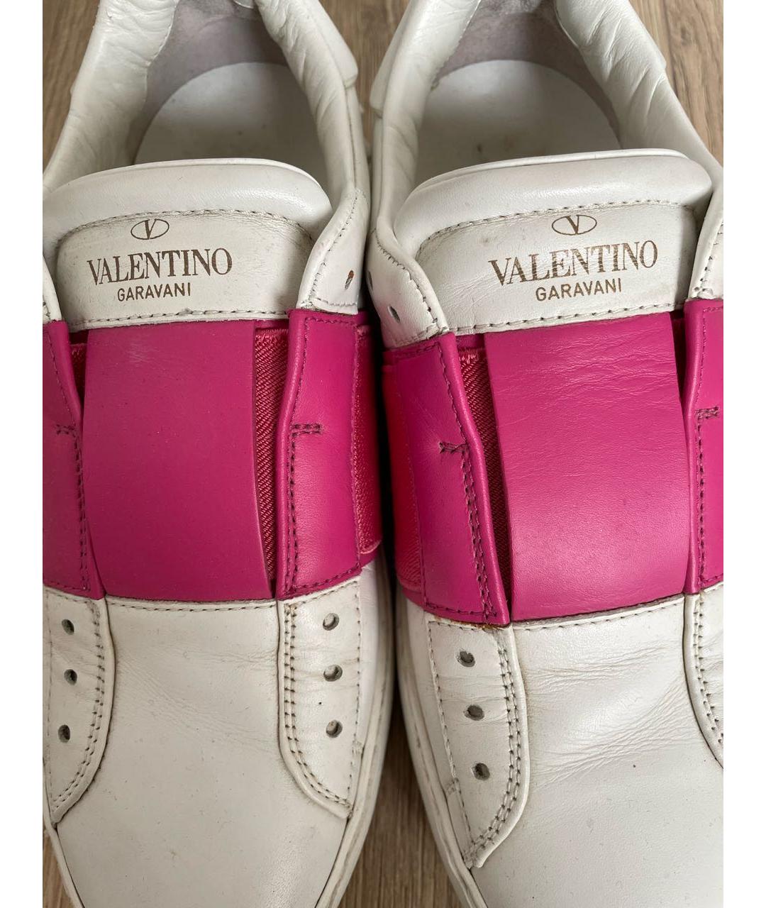 VALENTINO Белые кожаные кеды, фото 8