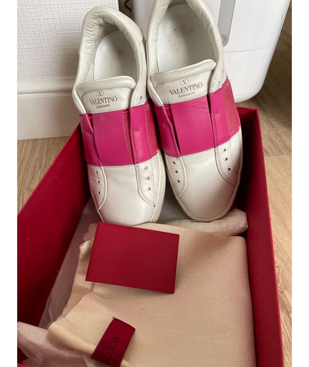 VALENTINO Белые кожаные кеды, фото 5