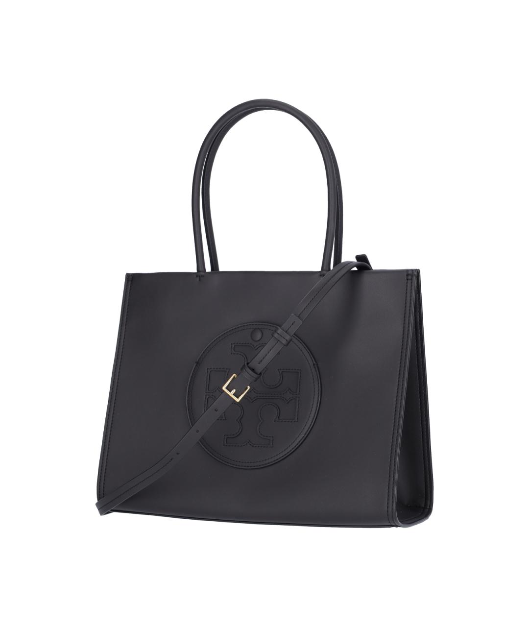 TORY BURCH Черная сумка тоут из искусственной кожи, фото 2