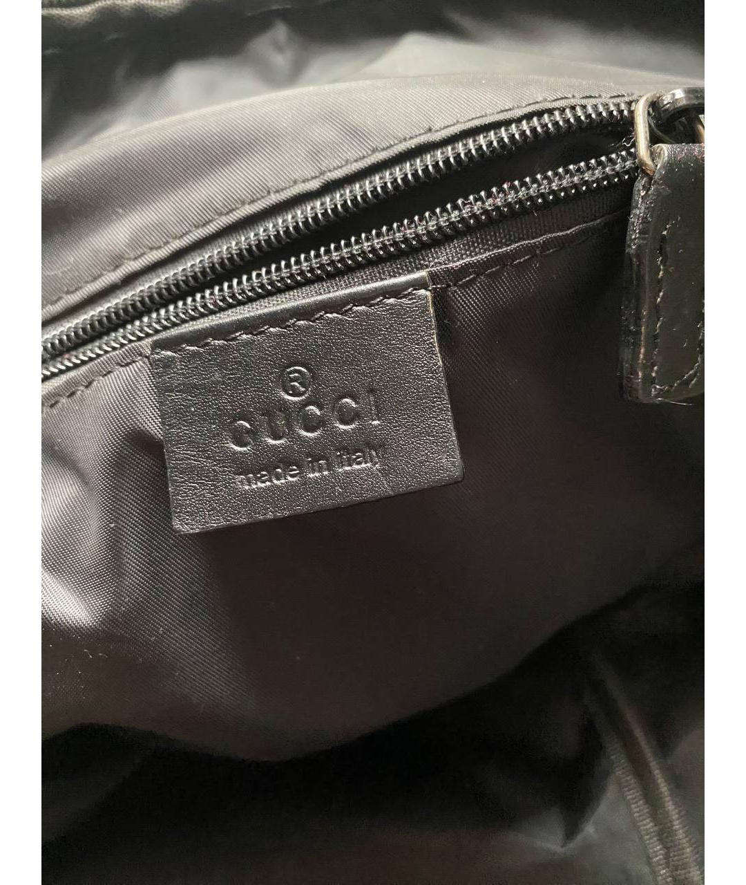 GUCCI Черный рюкзак из искусственной кожи, фото 4