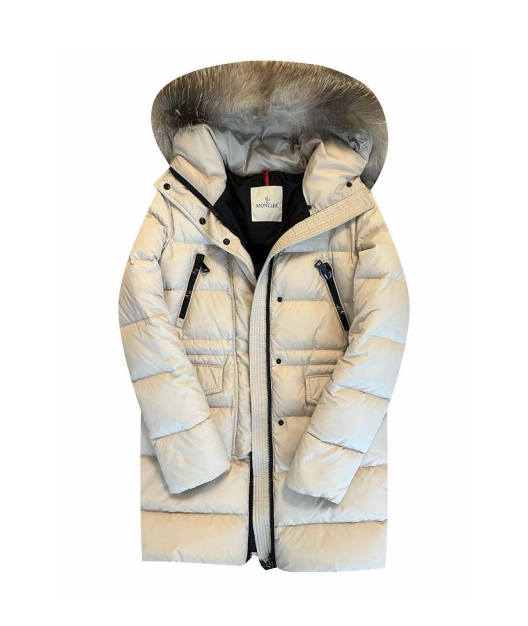 MONCLER Бежевый пуховик, фото 1