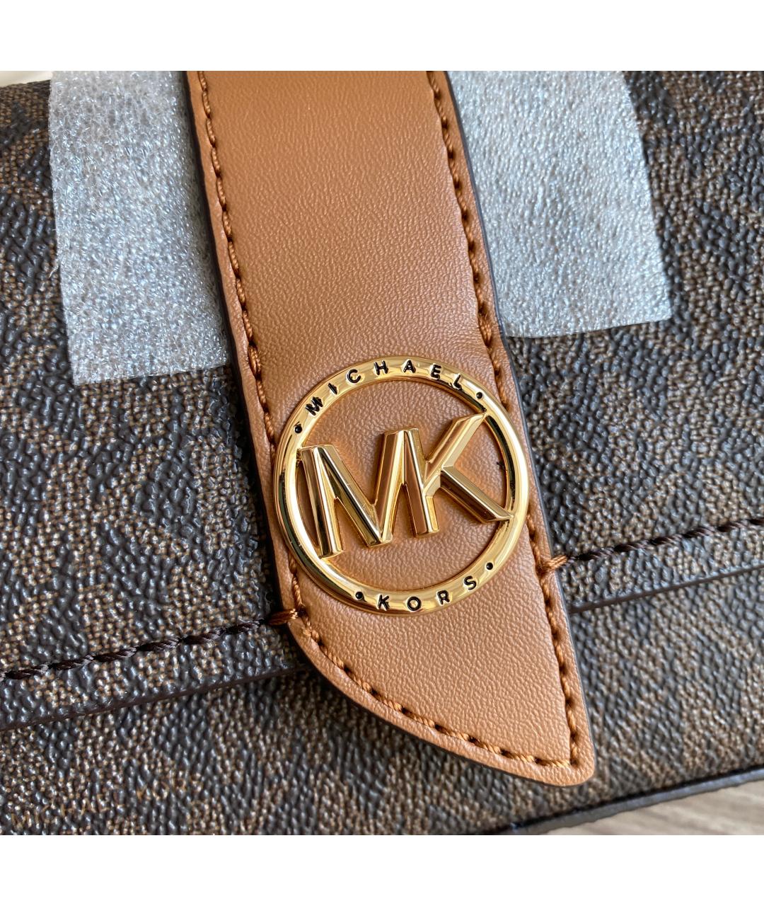 MICHAEL KORS Коричневая сумка через плечо, фото 6