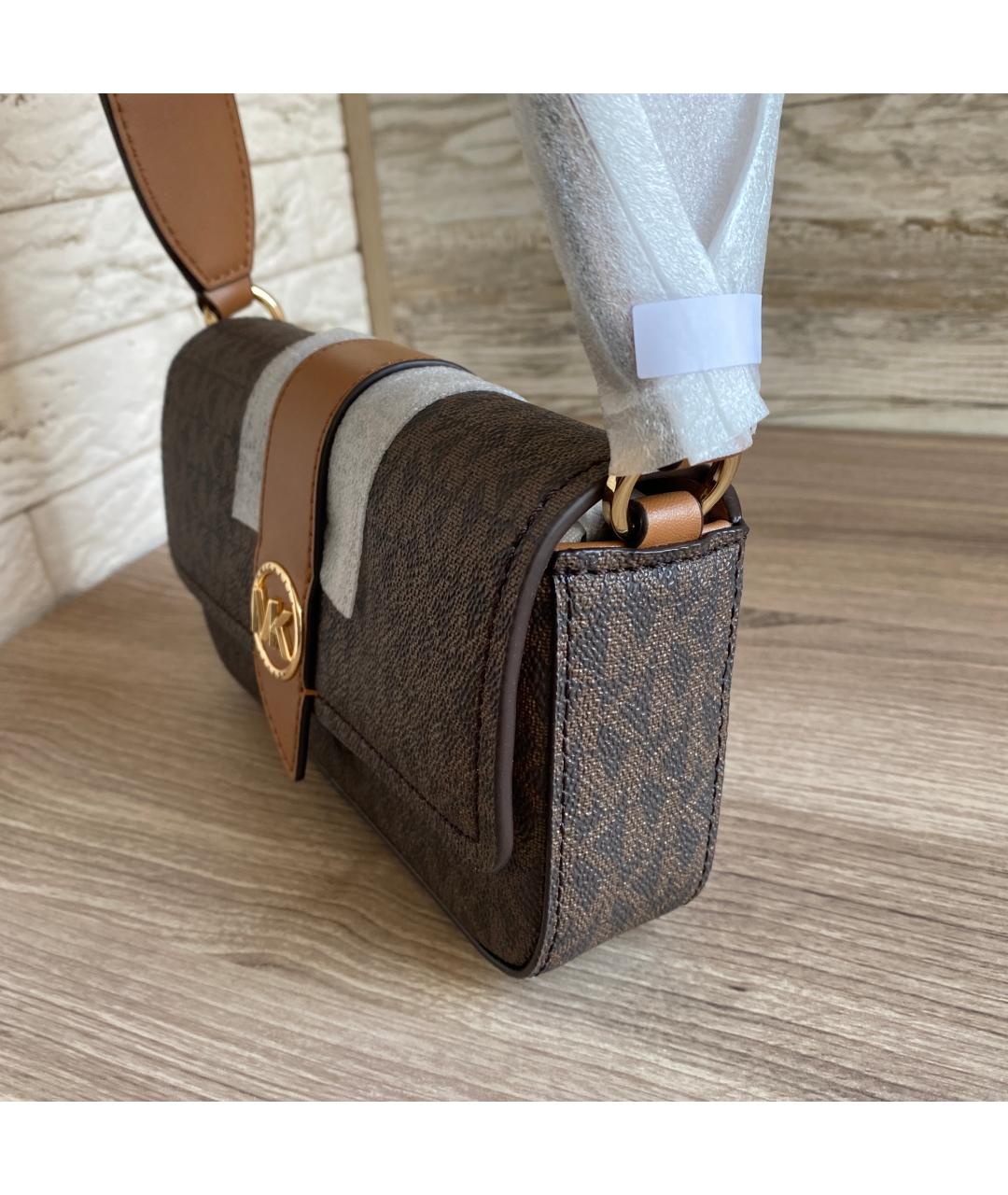MICHAEL KORS Коричневая сумка через плечо, фото 8