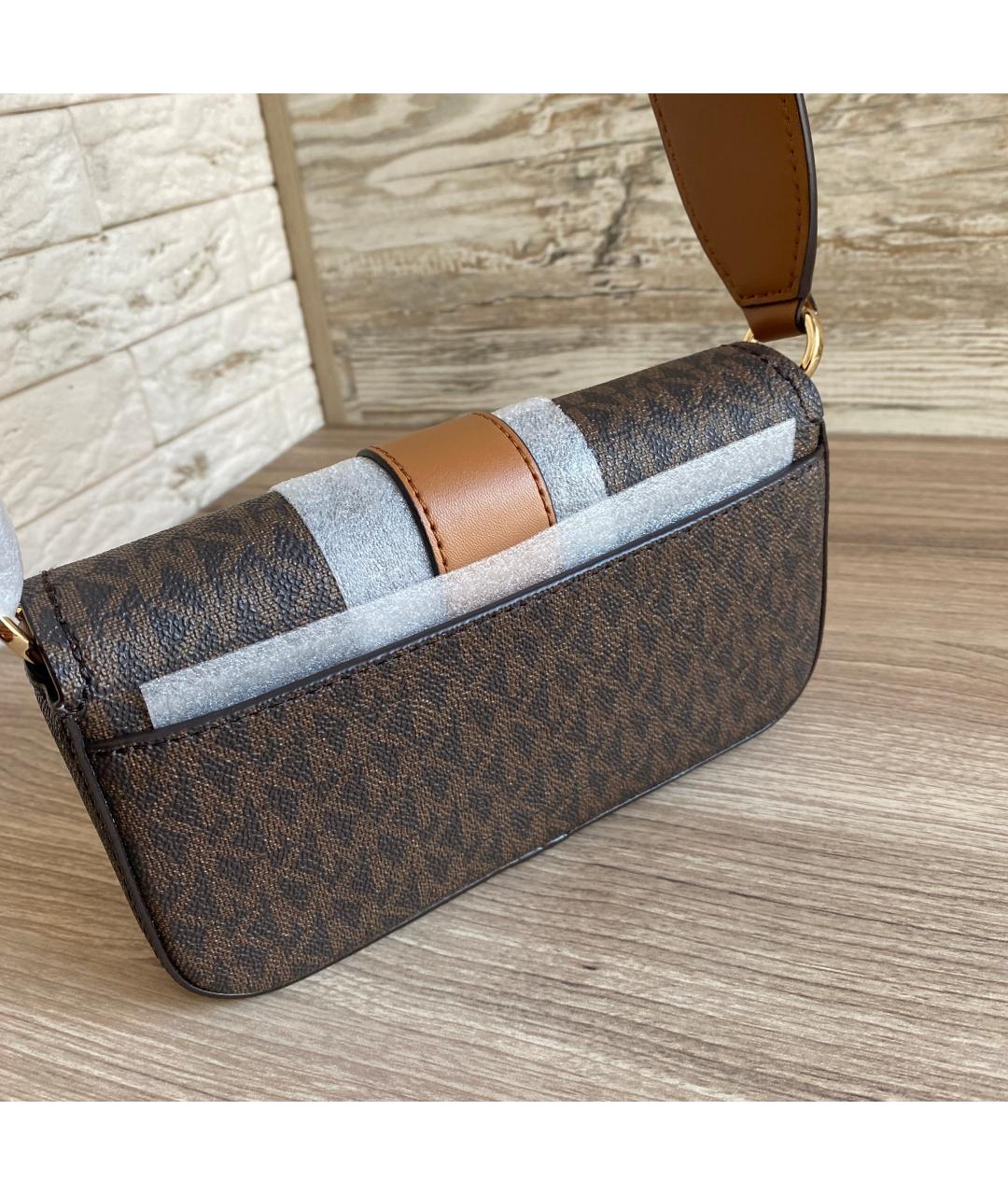 MICHAEL KORS Коричневая сумка через плечо, фото 3