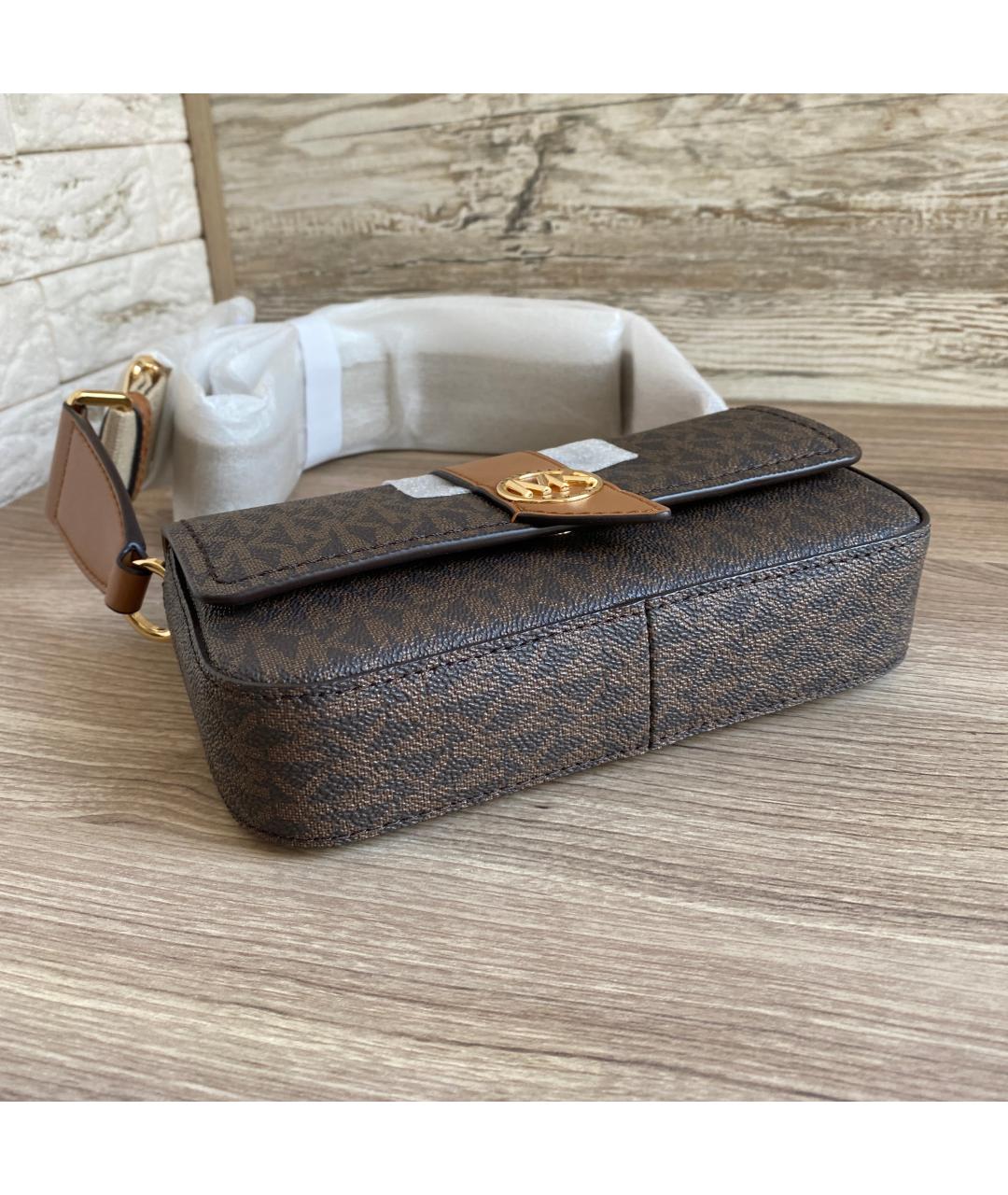 MICHAEL KORS Коричневая сумка через плечо, фото 7