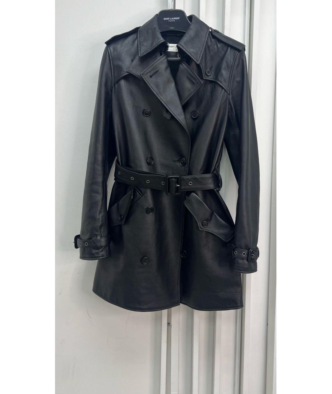 SAINT LAURENT Черная кожаная куртка, фото 8