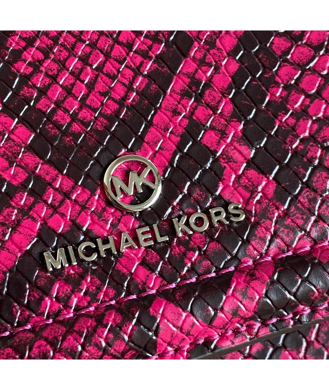 MICHAEL KORS Розовая сумка через плечо из искусственной кожи, фото 7