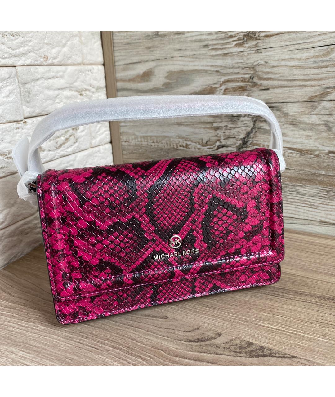 MICHAEL KORS Розовая сумка через плечо из искусственной кожи, фото 10