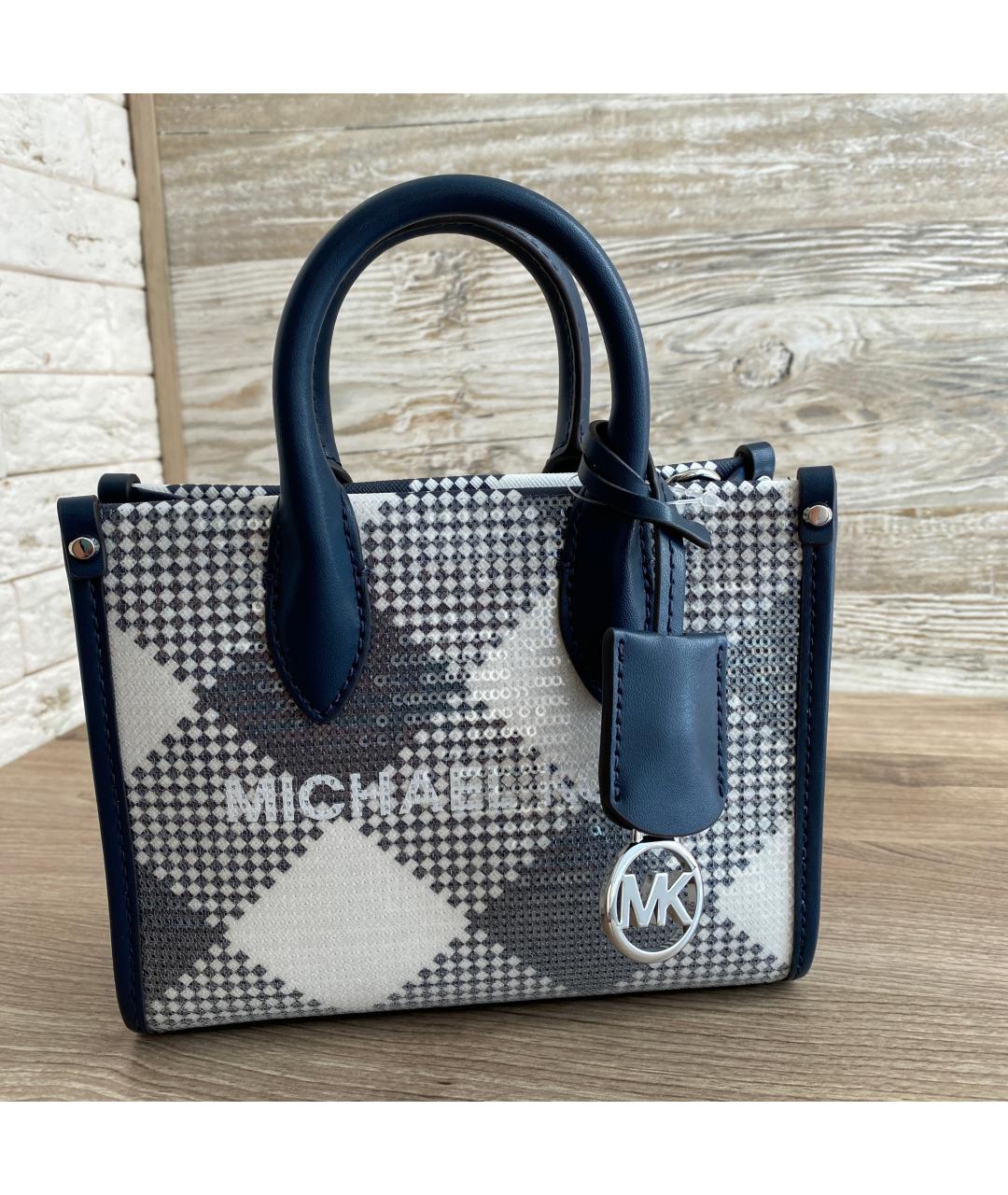 MICHAEL KORS Синяя сумка с короткими ручками, фото 10