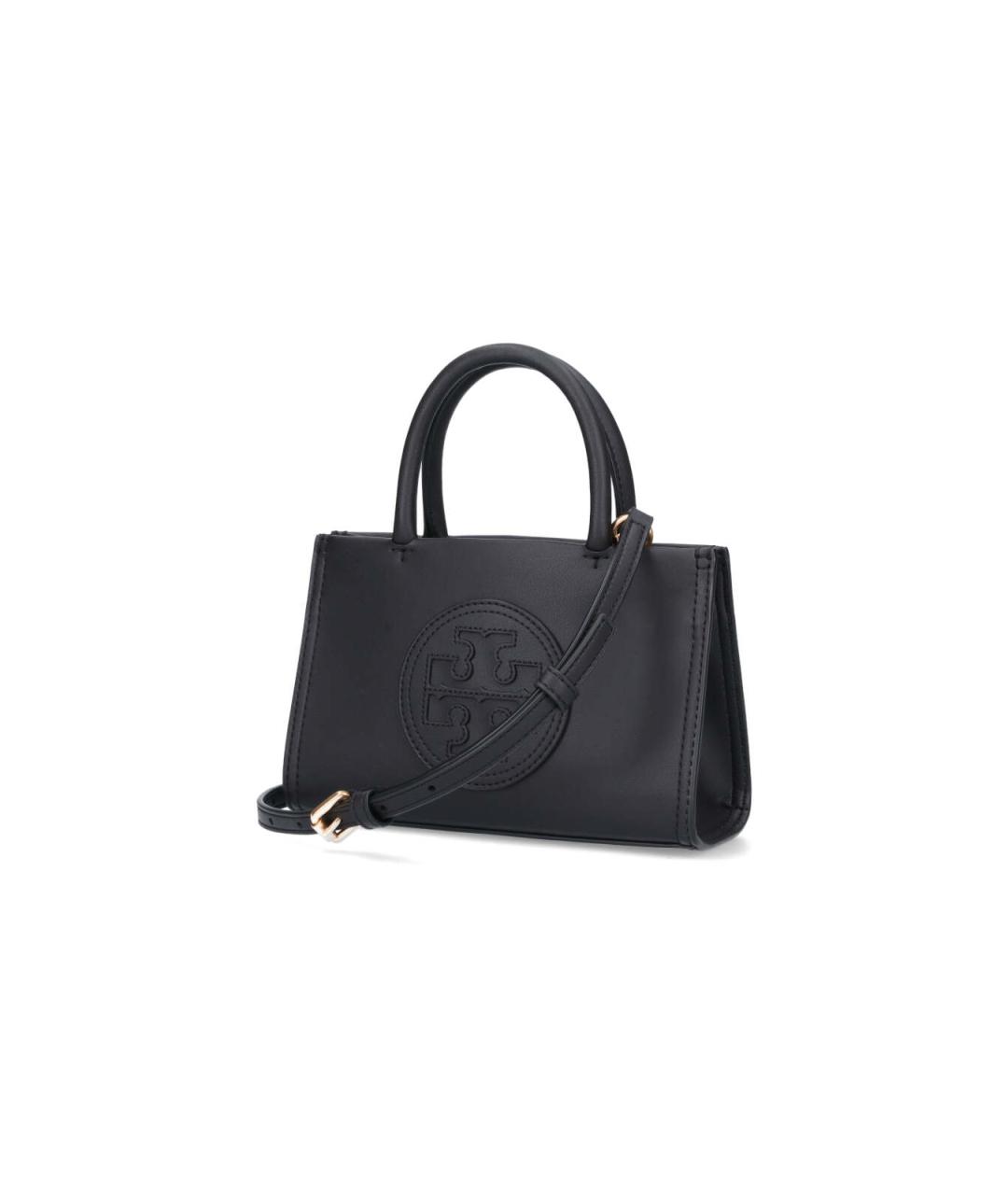 TORY BURCH Черная сумка тоут из искусственной кожи, фото 2