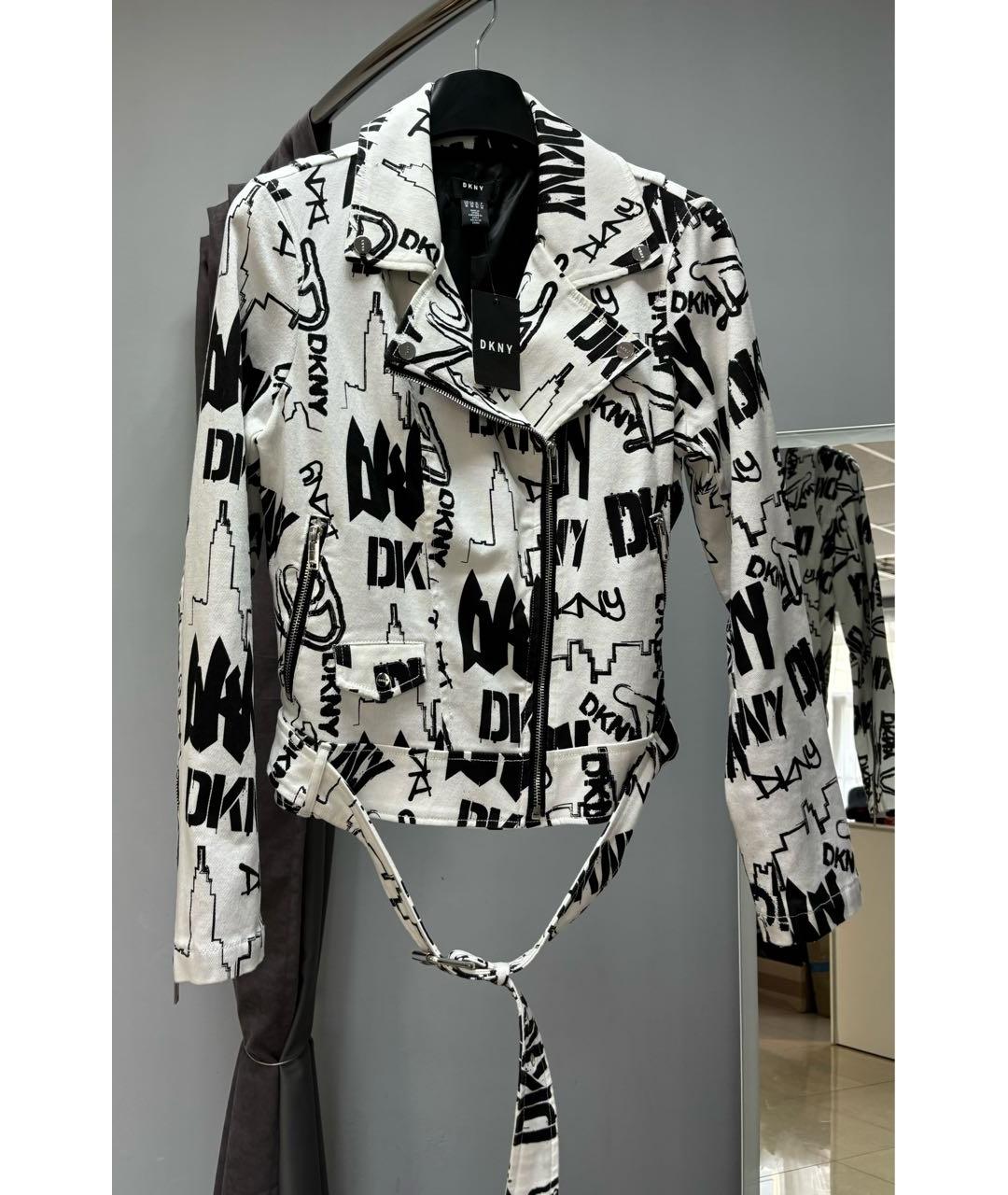 DKNY Белая деним куртка, фото 4