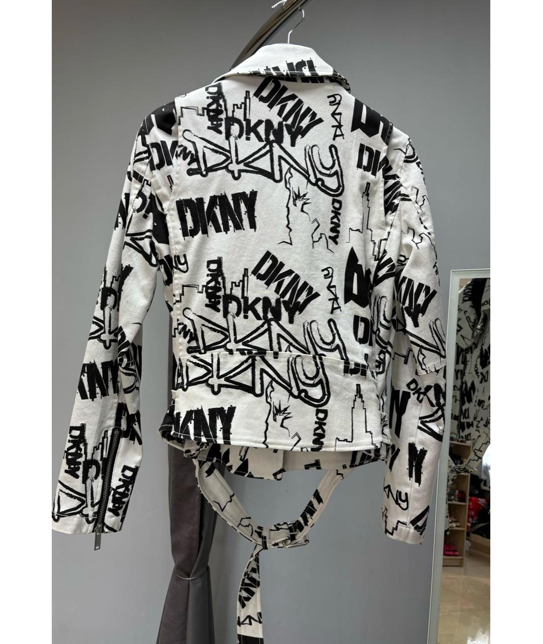 DKNY Белая деним куртка, фото 2
