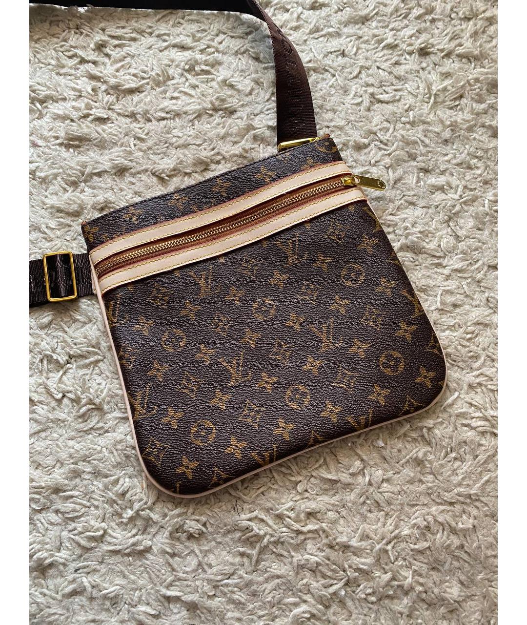 LOUIS VUITTON Коричневая сумка на плечо, фото 4