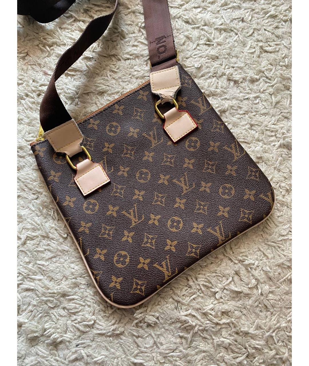 LOUIS VUITTON Коричневая сумка на плечо, фото 2