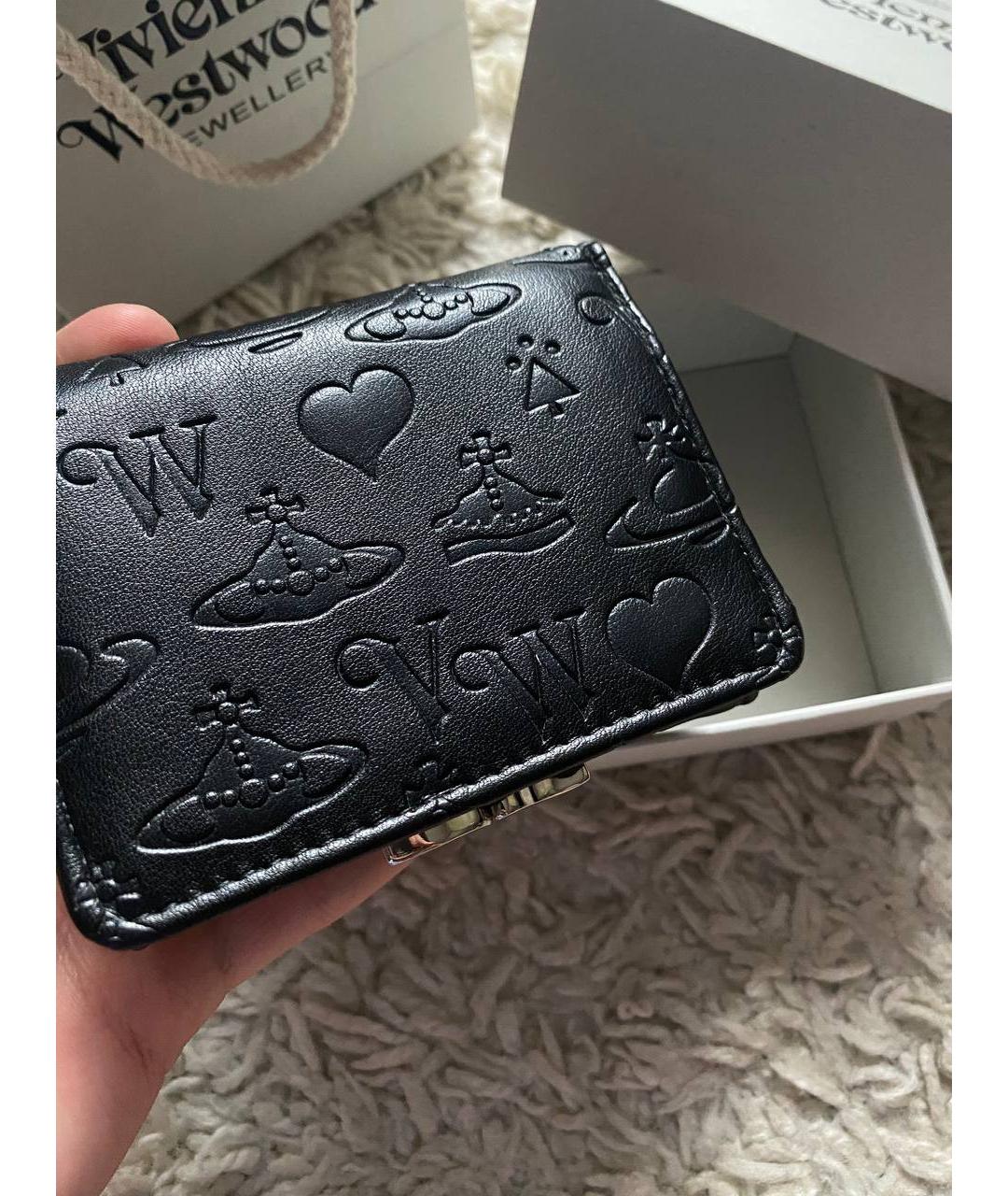 VIVIENNE WESTWOOD Черный кошелек из искусственной кожи, фото 3
