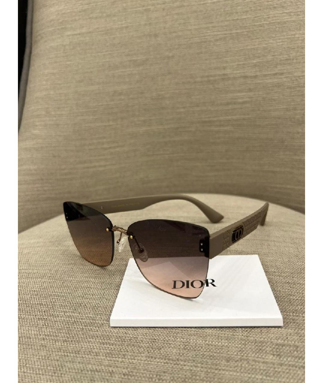 CHRISTIAN DIOR Коричневые солнцезащитные очки, фото 2